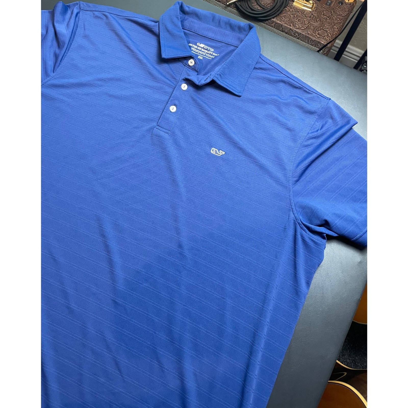 Vineyard Vines On-The-Go Sankaty Polo Xxl 2 Shirt Deal Blue And Pink Perfect!
